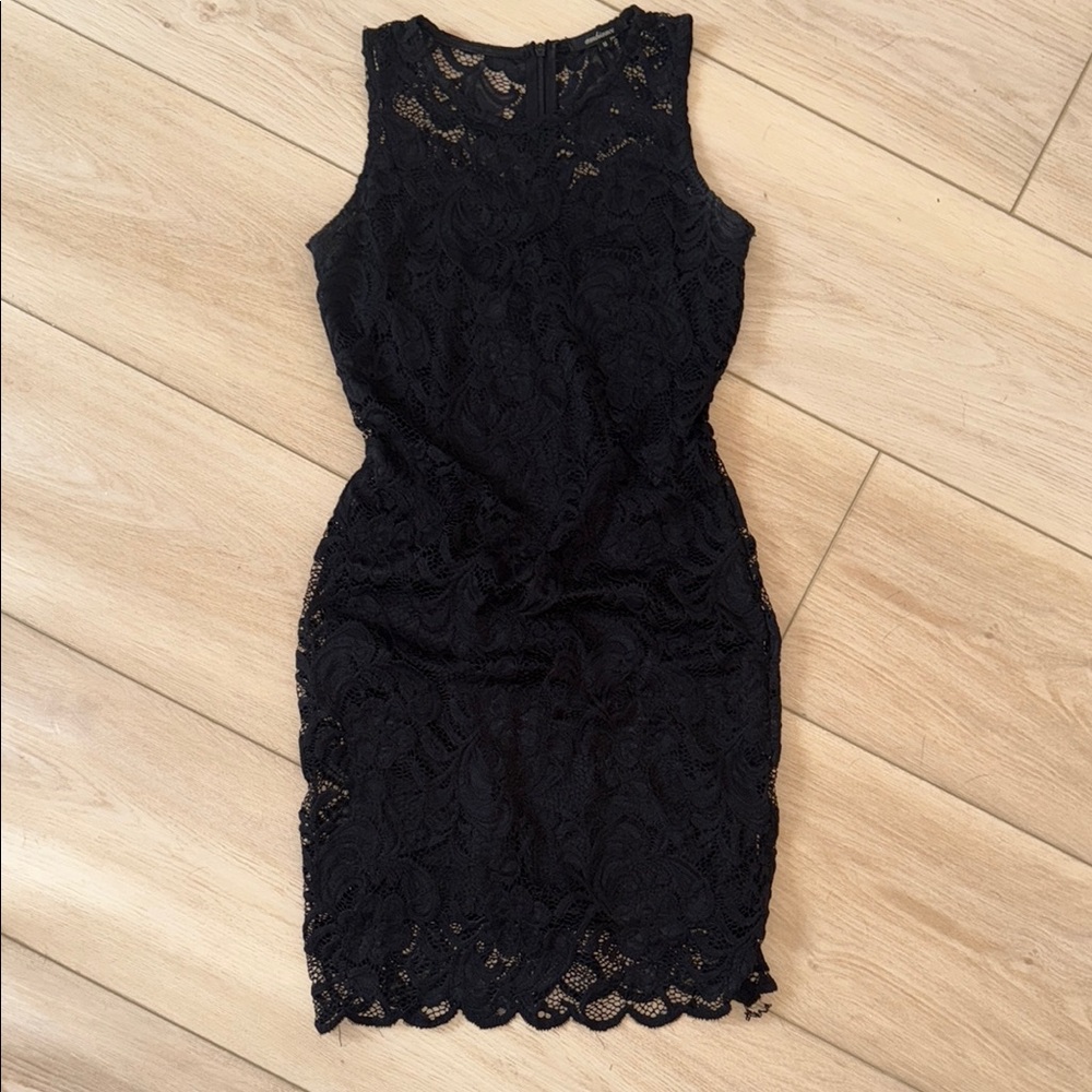 Elegant Black Lace Dress